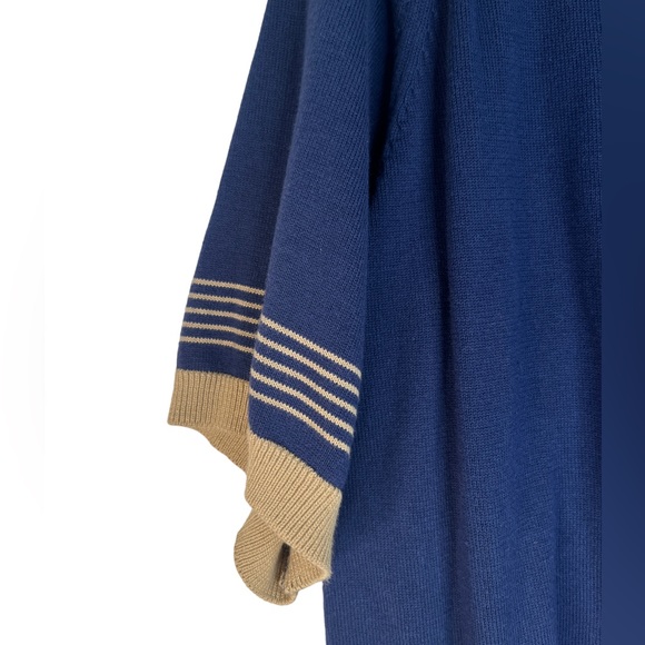 Vintage Retro Fox Argyle Sweater pink & blue 2 XL - Picture 4 of 7